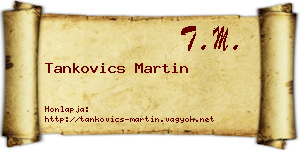 Tankovics Martin névjegykártya